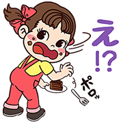LINE無料スタンプ「ペコちゃんSWEETSスタンプ」