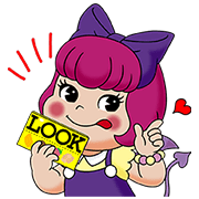 Line無料スタンプ Look第4弾 ペコ 魔法の国の女の子