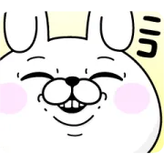 LINE無料スタンプ | うさぎ100％ × ジーンズメイト