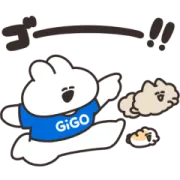 LINE無料スタンプ | 口の悪いうさちゃん×GiGOのスタンプ