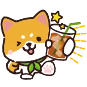 LINE無料スタンプ | ティーライフの看板犬「ラッキー」