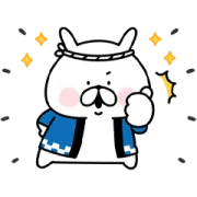 LINE無料スタンプ | chocoZAP×ゆるうさぎ