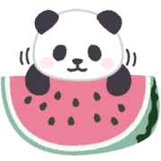 LINE無料スタンプ | もふもふパンダンミニの夏休み★気遣い敬語