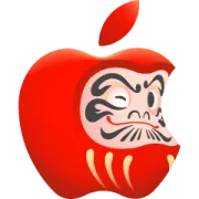 [無料LINEスタンプ] 開運！Appleだるま                                            大人気の「Appleだるま」が仲間を連れて新登場！Apple公式アカウントを友だち追