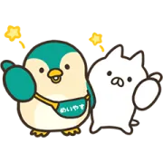 ねこぺん日和 × めいやす ペンタン                                            人気イラストレーター・もじじの「ねこぺん日和」と明治安田の企業キャラクの画像