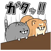 LINE無料スタンプ | LINE LIVE×ボンレス犬＆猫コラボ