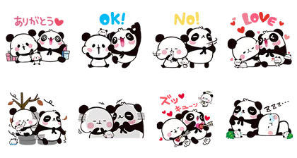 LINE無料スタンプ | LINE パズル タンタン スタンプ内容 8個